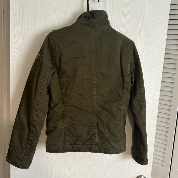 Abercrombie Kids lightly worn green jacket size L - Picture 2 of 14